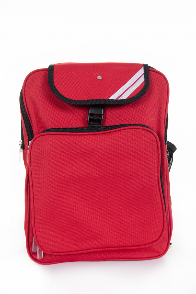 Plain Red Junior Backpack