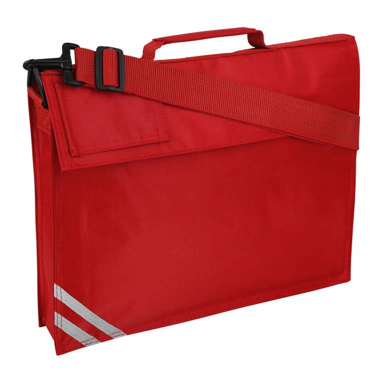 Plain Red Long Handle Bookbag
