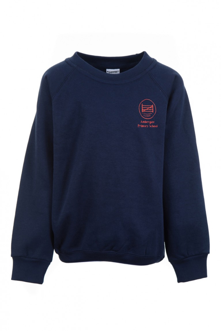 Navy Sweatshirt (cotton blend) | Ambergate Primary School | Loop