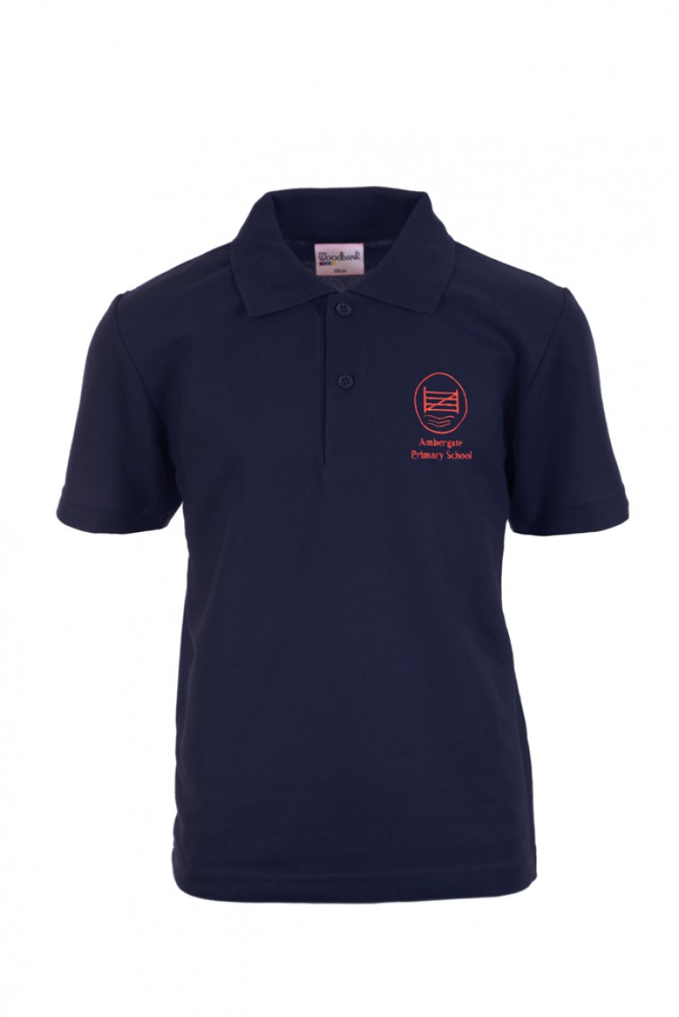 Navy Polo Shirt | Ambergate Primary School | Loop