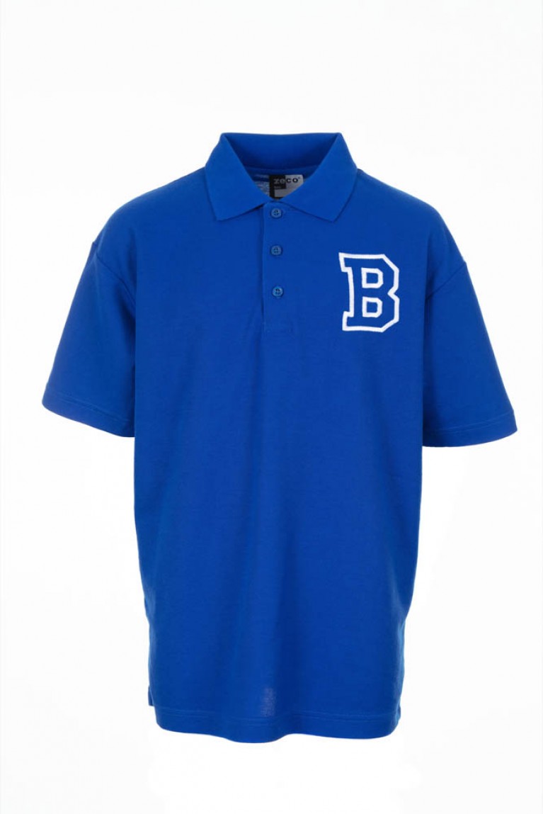 Girls Blue P.E Polo Shirt