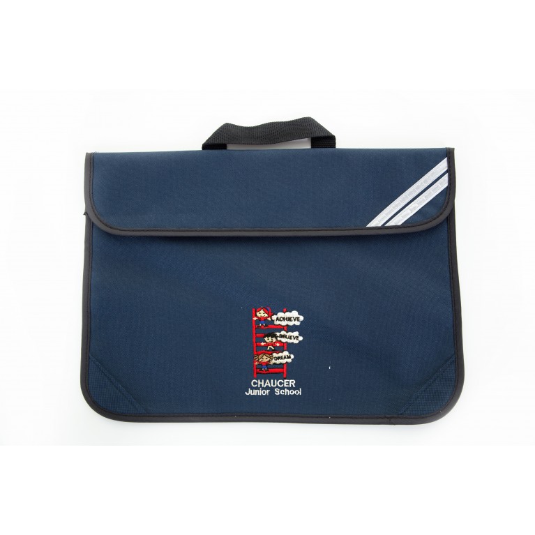 Navy Short Handle Bookbag