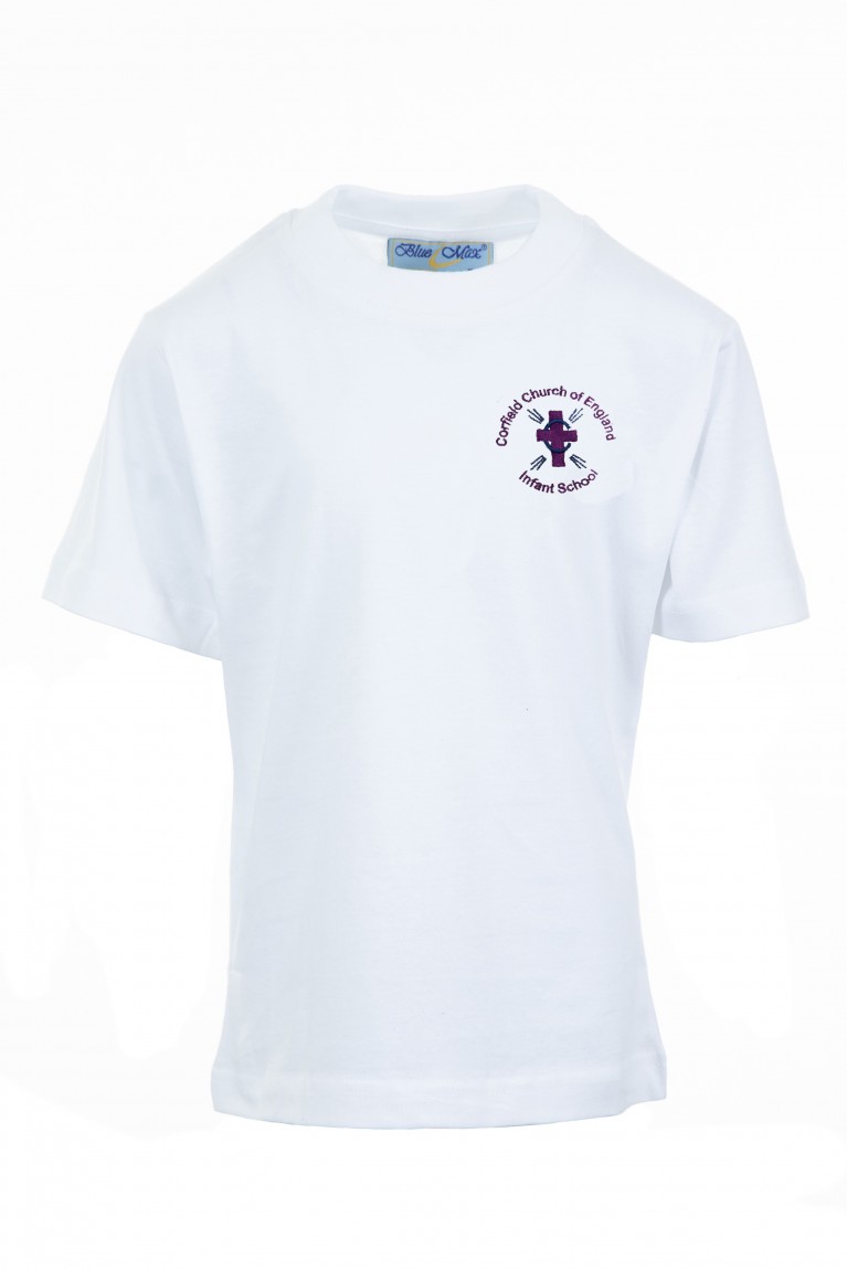 White P.E T-shirt 