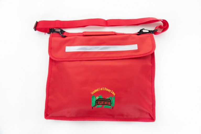 Red Long Handle Bookbag