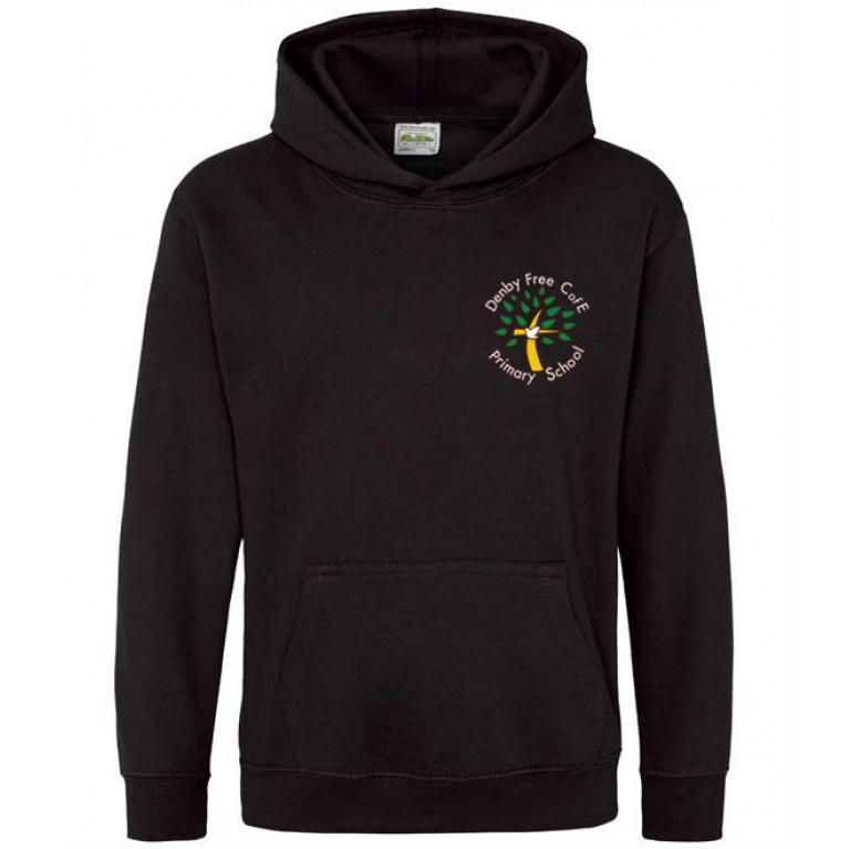 DBF Black Pull Over P.E. Hoodie Embroidered