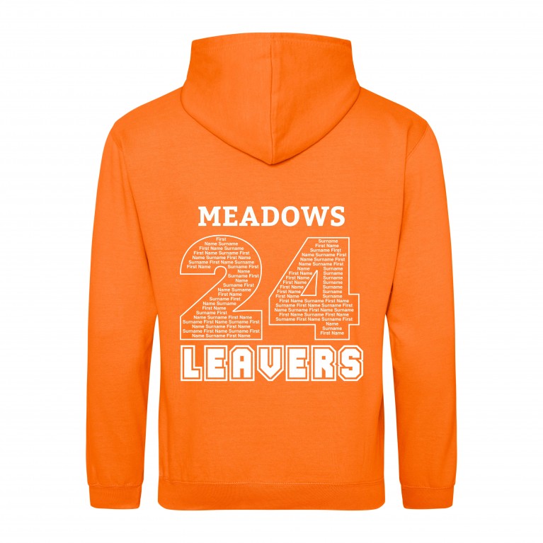 YEAR 6 Leavers Hoodie 2024 Orange
