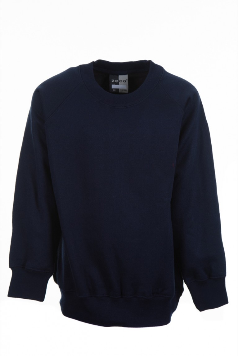 Zeco Plain Navy Sweatshirt 