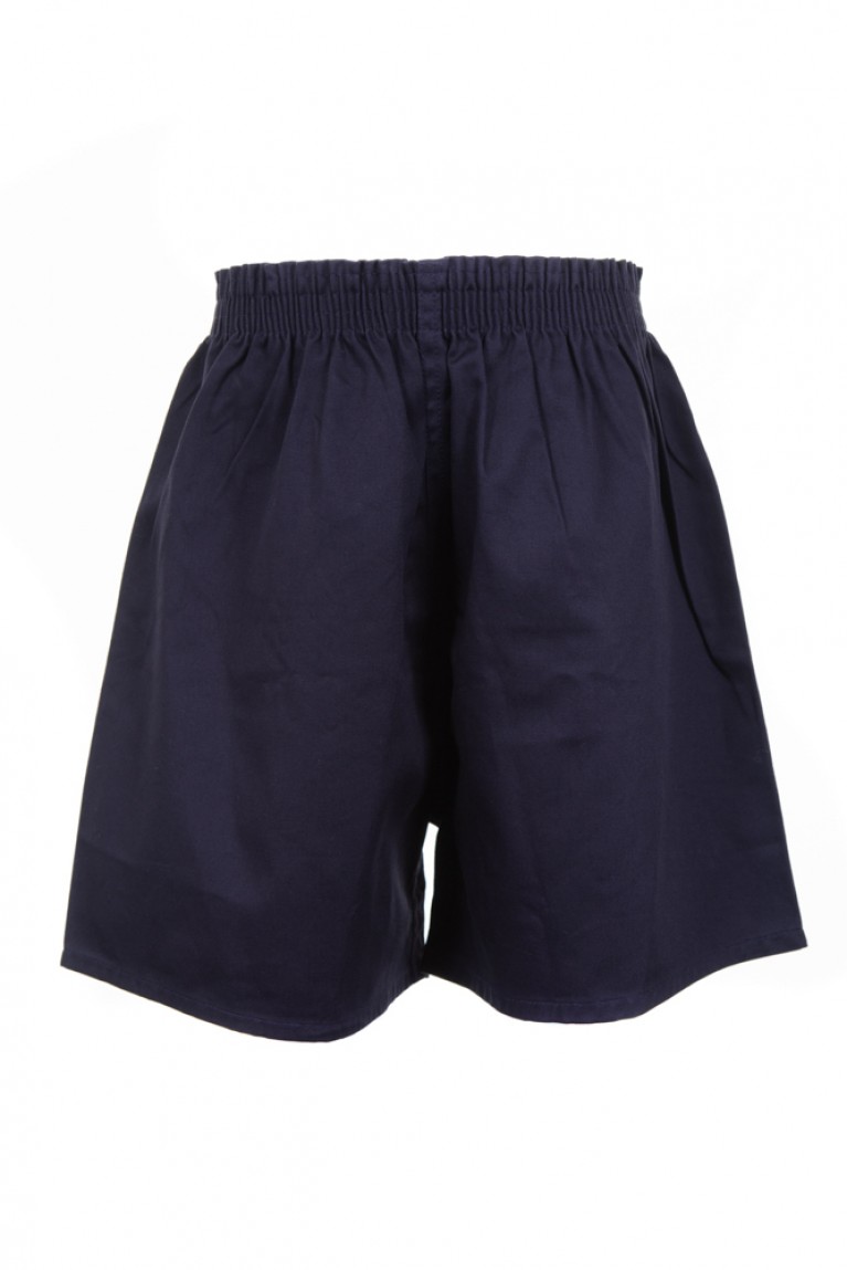 Navy Cotton PE Shorts