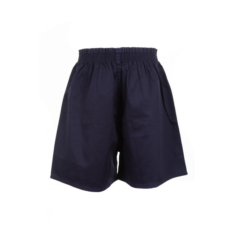 Navy Cotton P.E Shorts
