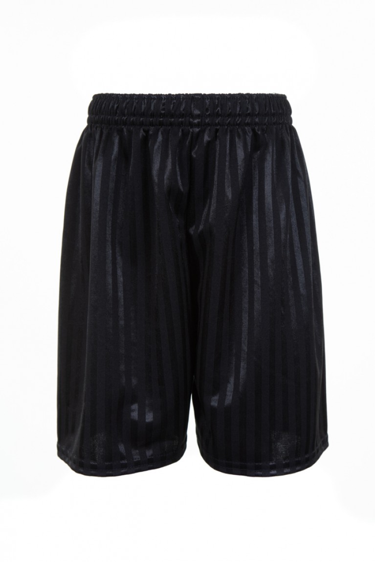 Black Shadow Striped Shorts