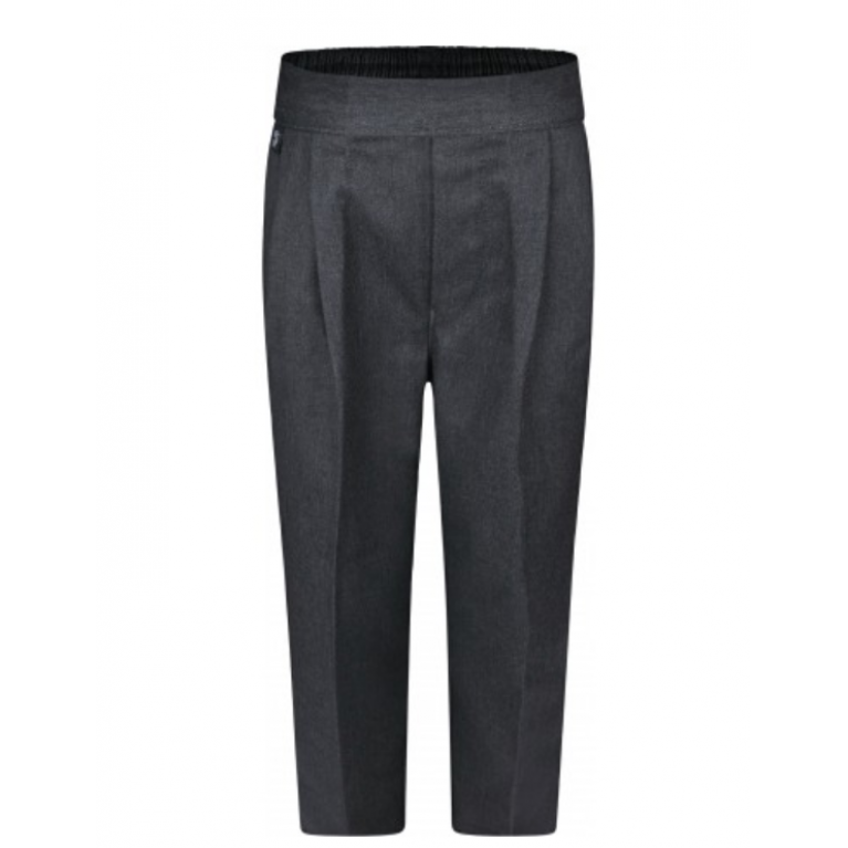 Boys Grey Pull On Trousers