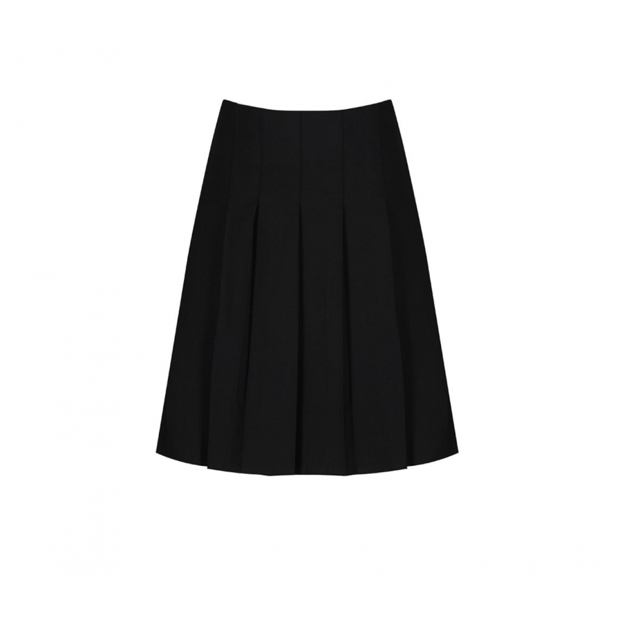 Junior Stitch Down Pleat Skirt in Black | John Flamsteed Community ...