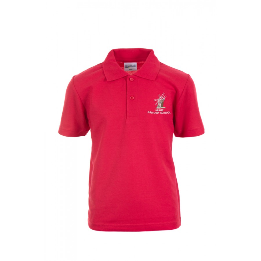 Red Polo Shirt | Heage Primary School | Loop