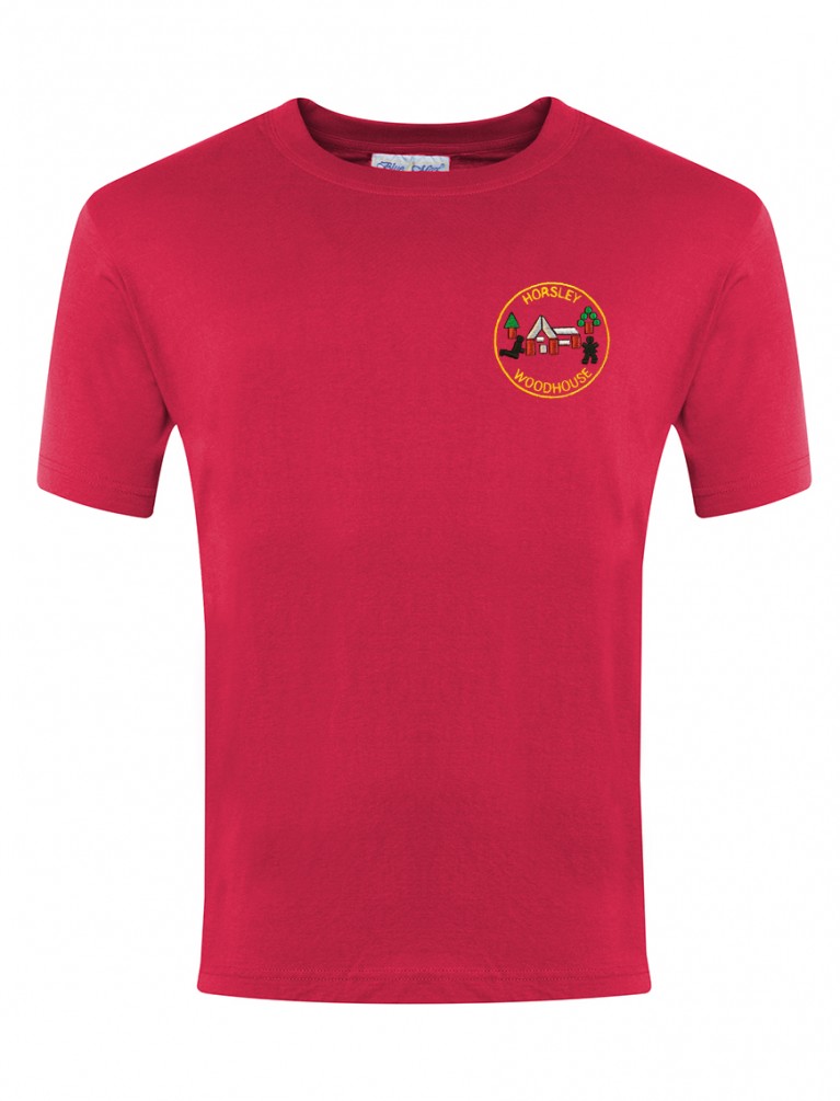 Red P.E T-shirt