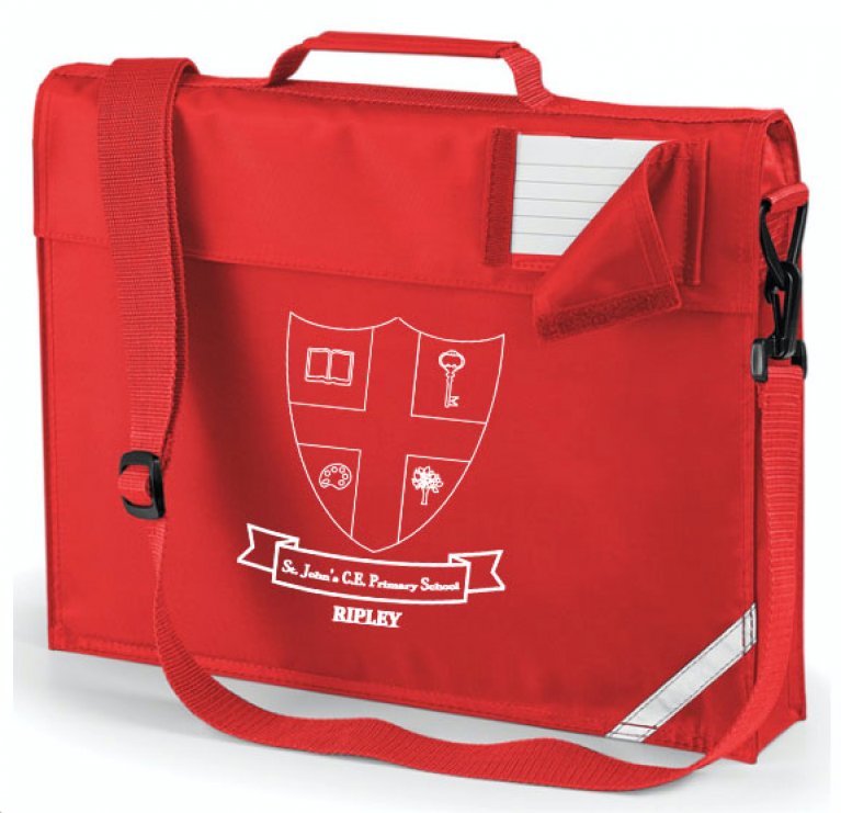 Red Junior Bookbag - Printed