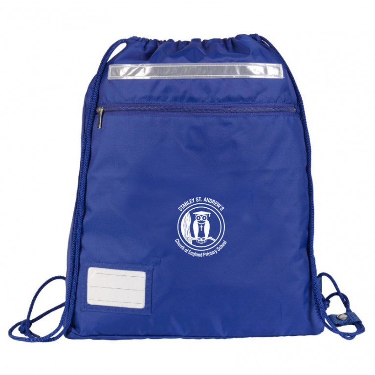 Blue Kit Bag with logo
