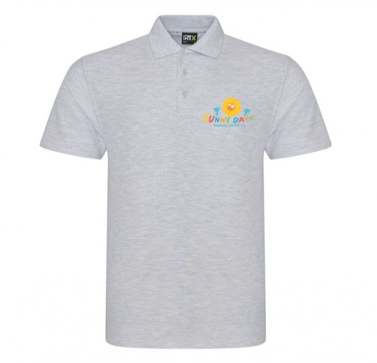 Staff Grey Polo Shirt (printed)