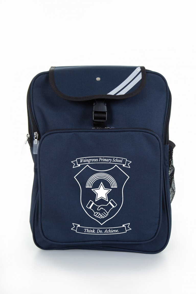 Navy Junior Backpack Printed